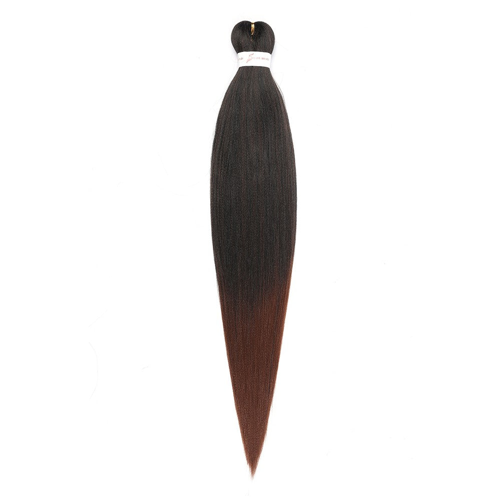 Cabelo Sintético Trançado Pré-esticado Profissional Sem Coceira Fibra Que Sela Em Água Quente 30'' Ombre Textura Yaki Extensões de Cabelo para Trança