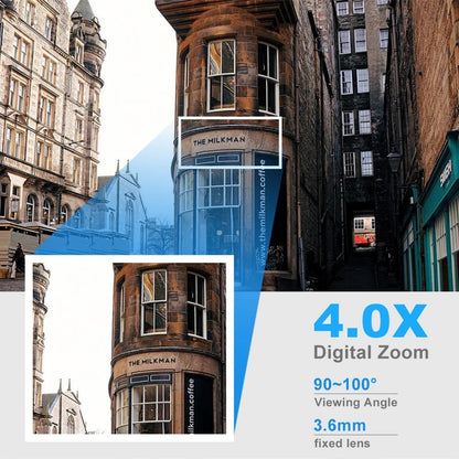 8MP Wireless Security Survillance PTZ Camera Wifi IP Outdoor 4X Zoom Cameras AI Human Tracking Two-way Audio HD Night Color Cam