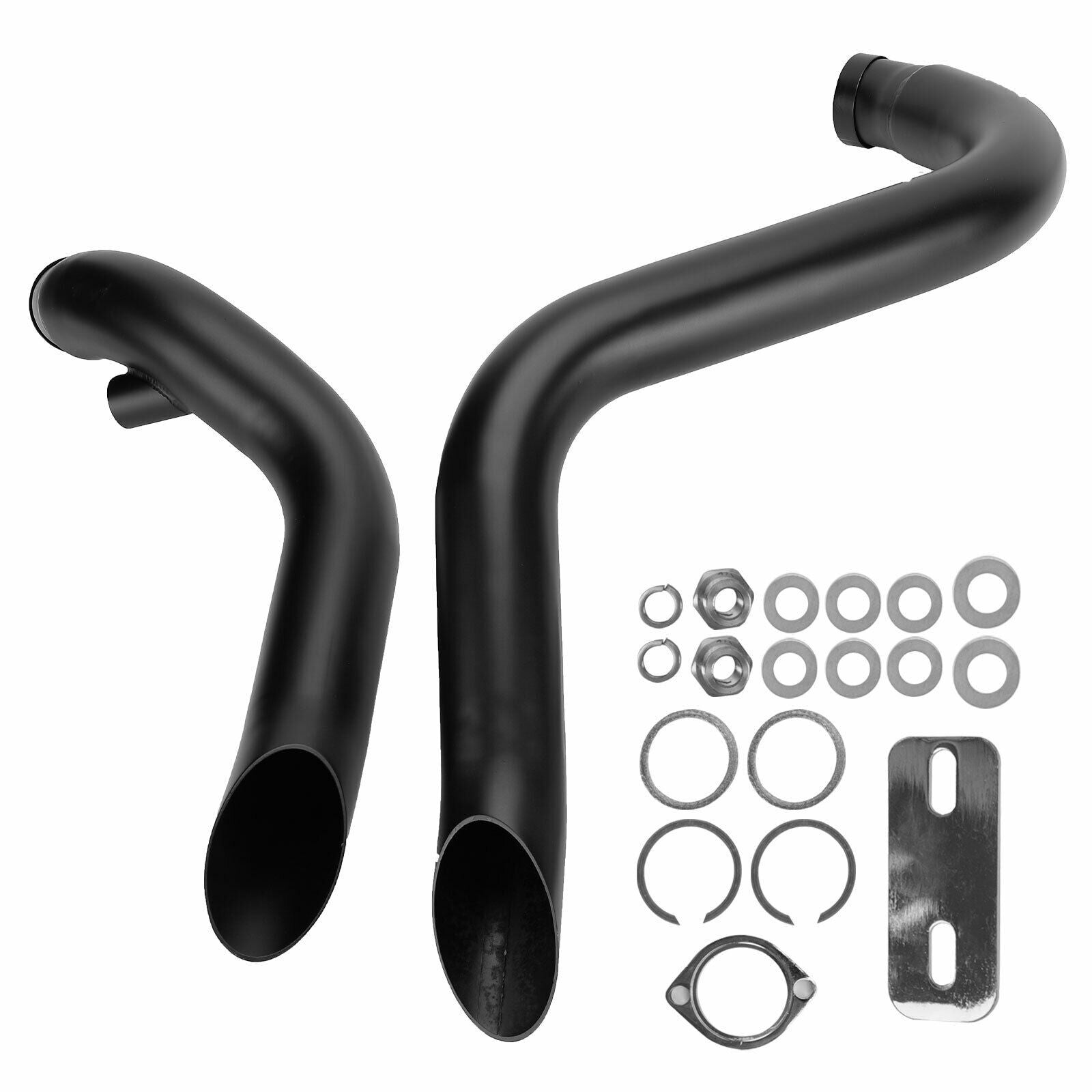 KEMIMOTO Motorcycle Exhaust Pipes 2" Drag Pipes Exhaust For Softail Dyna Sportster Chopper Bobber 1984-2017 Exhaust Systems Part