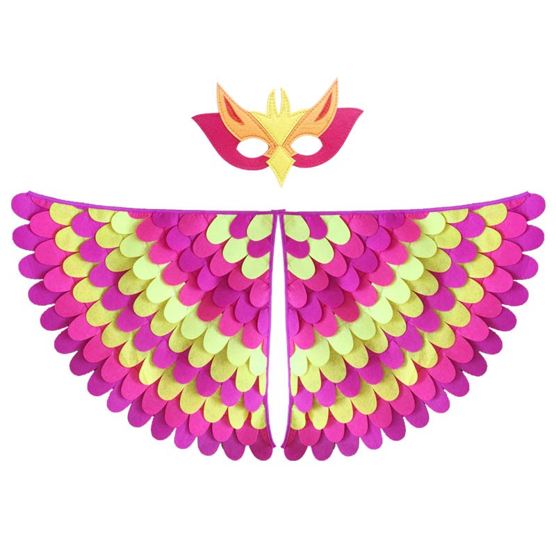 Kids Animal Costume Birds Felt Wings Fun Cosplay Halloween Costumes Butterfly Wing