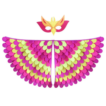 Kids Animal Costume Birds Felt Wings Fun Cosplay Halloween Costumes Butterfly Wing
