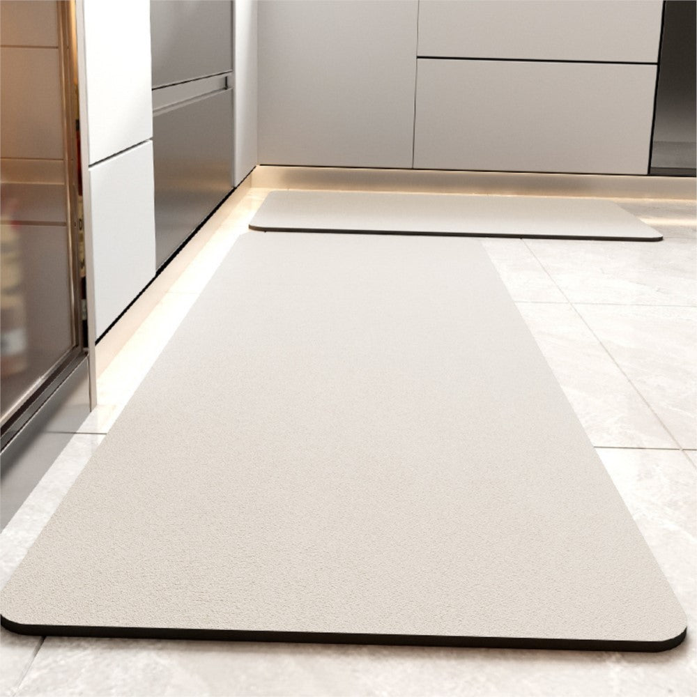 Super Absorbent Kitchen Floor Mat Mat Long Diatomite Kitchen Rug Soft Washable Carpets Solid Color Bathroom Entrance Doormat