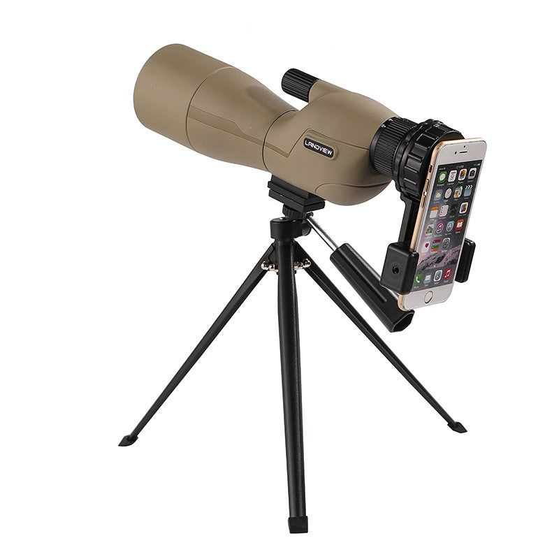 Luneta HD 25-75x60 para Tiro ao Alvo com Bolsa de Transporte Telescópio Monocular BAK4 Lente FMC para Caça Observação de Pássaros