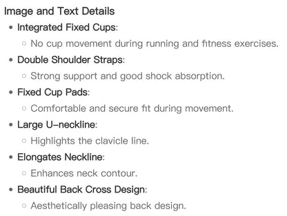 Shockproof High-Intensity Exercise Fitness Bra All-In-One Cup Running Gathered Yoga Beauty Back Breathable Sports Bra for Women