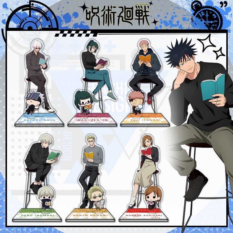 Anime Jujutsu Kaisen Acrylic Stand Gojo Satoru Figures Miniatures Manga Figurines Garage Kits Model Toys GK Ornaments Decoration