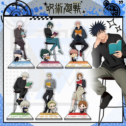Anime Jujutsu Kaisen Acrylic Stand Gojo Satoru Figures Miniatures Manga Figurines Garage Kits Model Toys GK Ornaments Decoration
