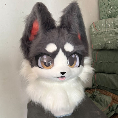 In Stock Fursuits Head Cheap Animal Head Costume Cat Furry Head Kemono Cute Dog Head Costume Role-Playing Costume
