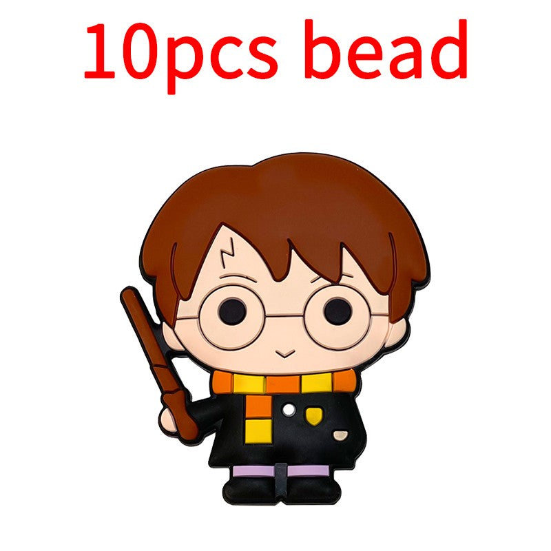 10pcs Mickey Minnie Silicone Pacifier Clips Food Grade Teethers For Baby DIY Baby Soother Nursing Pacifier Chain Accessories