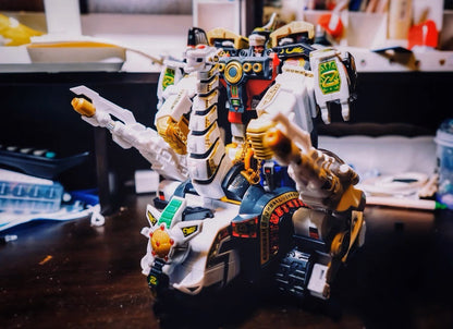Em Estoque 100% Original Bandai Super Minipla Kyouryuu Sentai Zyuranger Mighty Morphin Boneco de Ação de Brinquedo Presente para Amigo