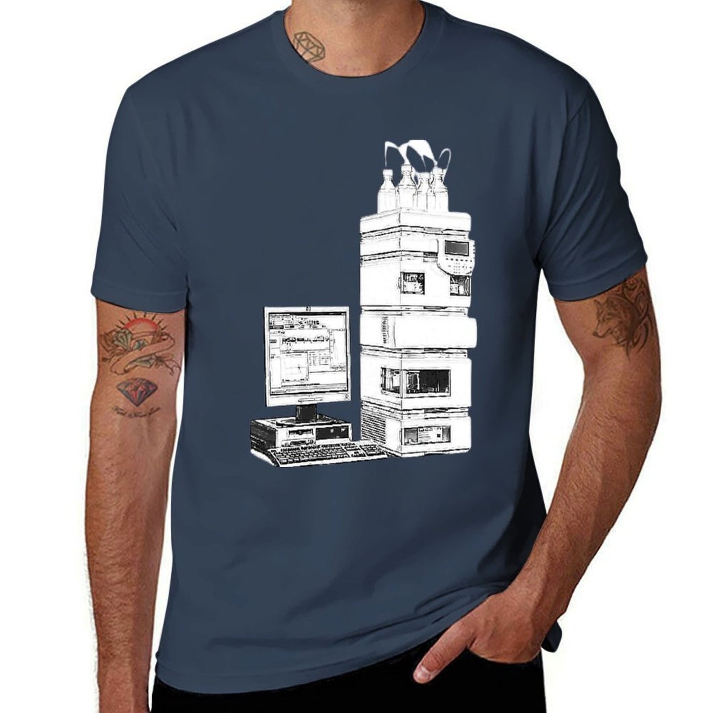 HPLC T-Shirt cotton t shirts high quality black cotton t-shirt plain for man package T-Shirt