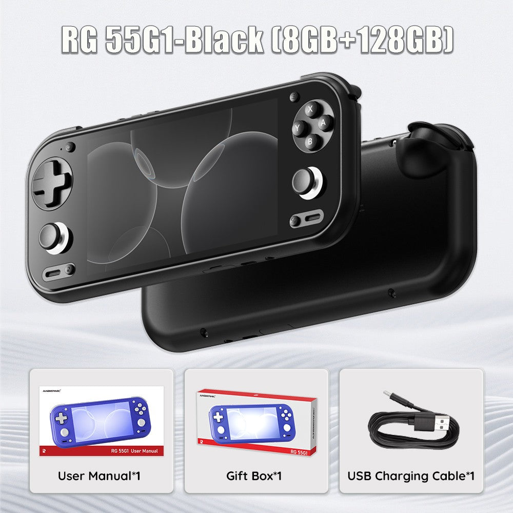 Anbernic RG 55G1 Retro Handheld Game Console Android 14 RG55G1 With 5.5 Inch Touch IPS Screen 3D Hall joystick RGB Lighting