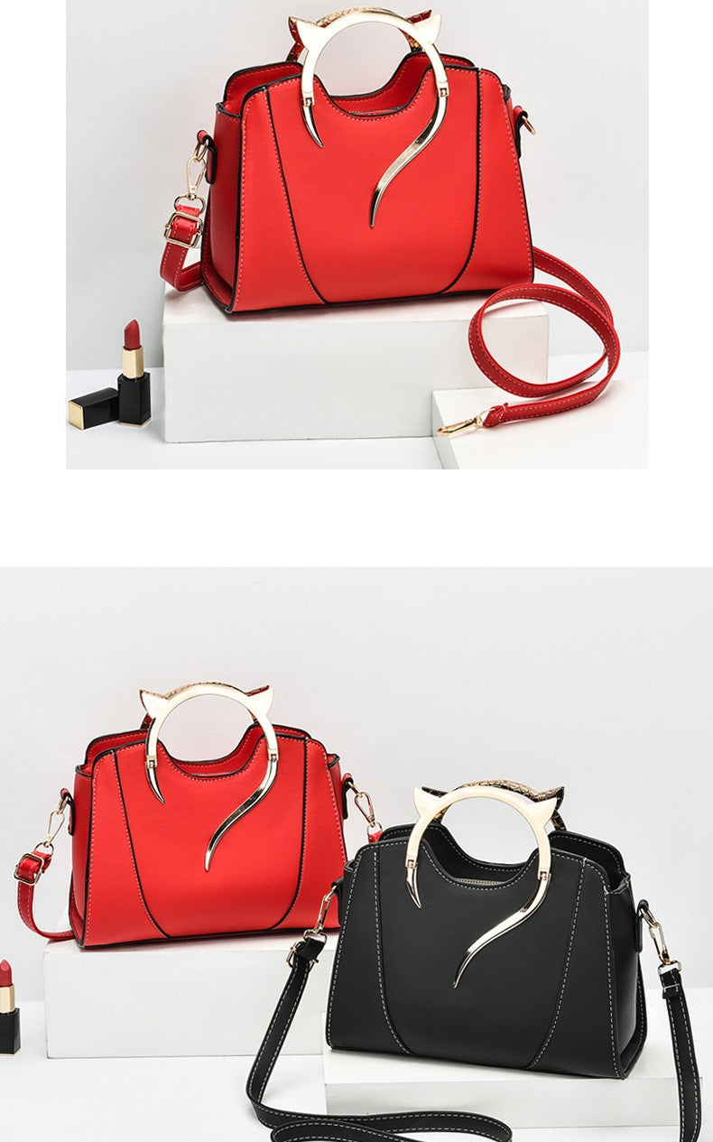 Trendy Fashion PU Leather Shoulder Bag Women's Chain Crossbody Small Purse Underarm Square Satchel Handbag