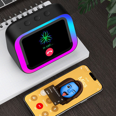 TF26Pro Voice Assistant Home Speaker Portable BT Speaker Alarm Clock Hands-Free Calling Music Playback Weather Forecast for Home