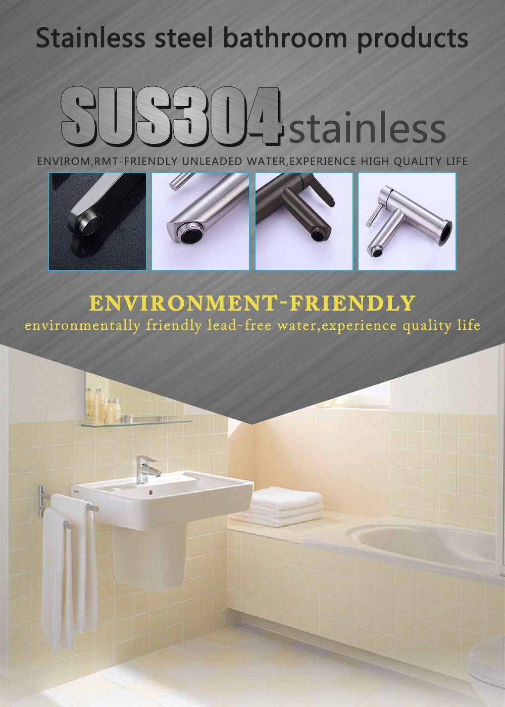 Bathroom Faucets Hot and Cold Mixer Faucets Vanity Bathroom Kitchen Deck Mounted Bathroom Sink Faucets?hose not include?