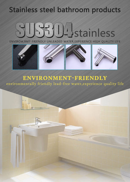 Bathroom Faucets Hot and Cold Mixer Faucets Vanity Bathroom Kitchen Deck Mounted Bathroom Sink Faucets?hose not include?