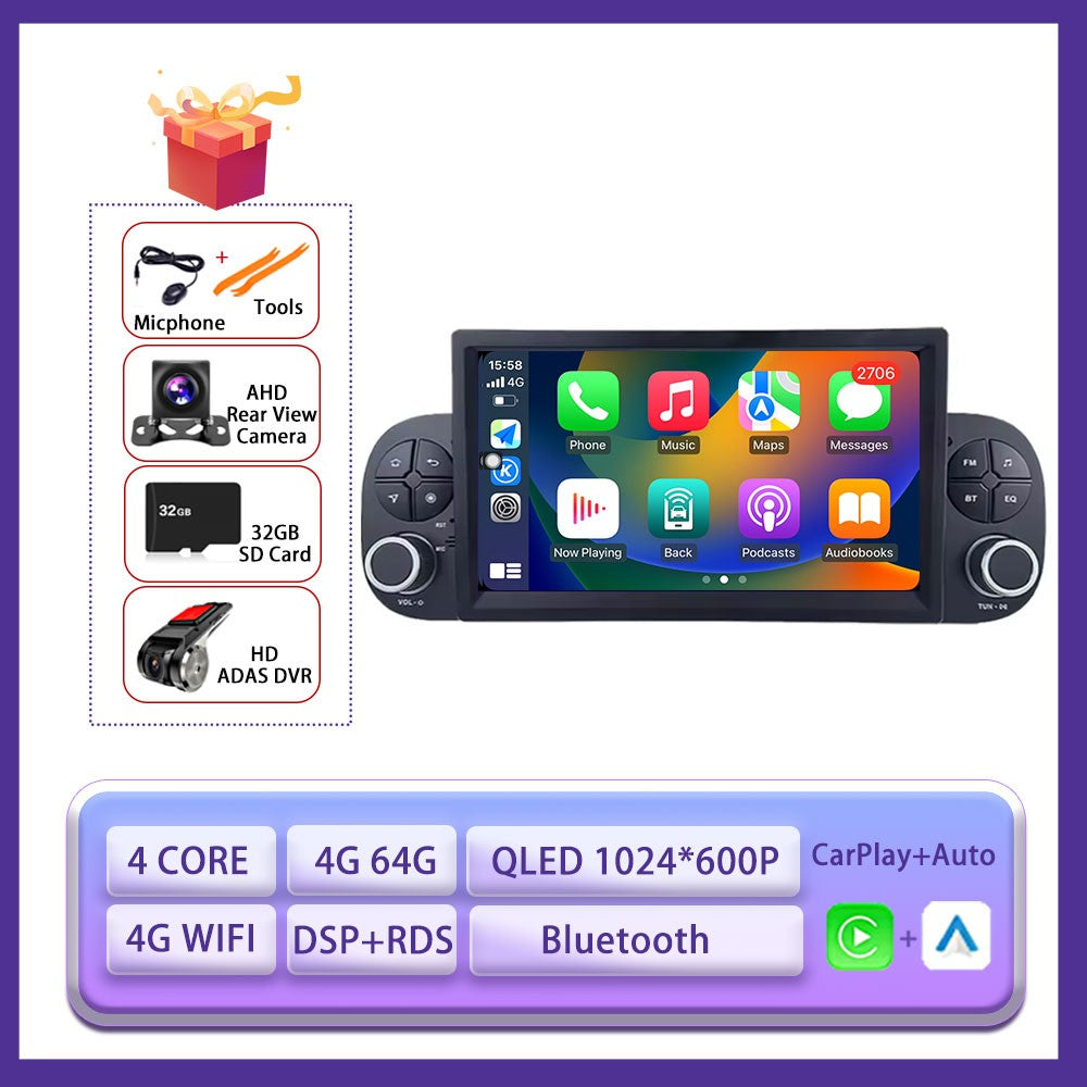 7" 4G Para FIAT Panda 2013 2014 - 2020 Carro Carplay Auto Android Rádio Navegação GPS Multimídia Player de Vídeo 4G WIFI DSP