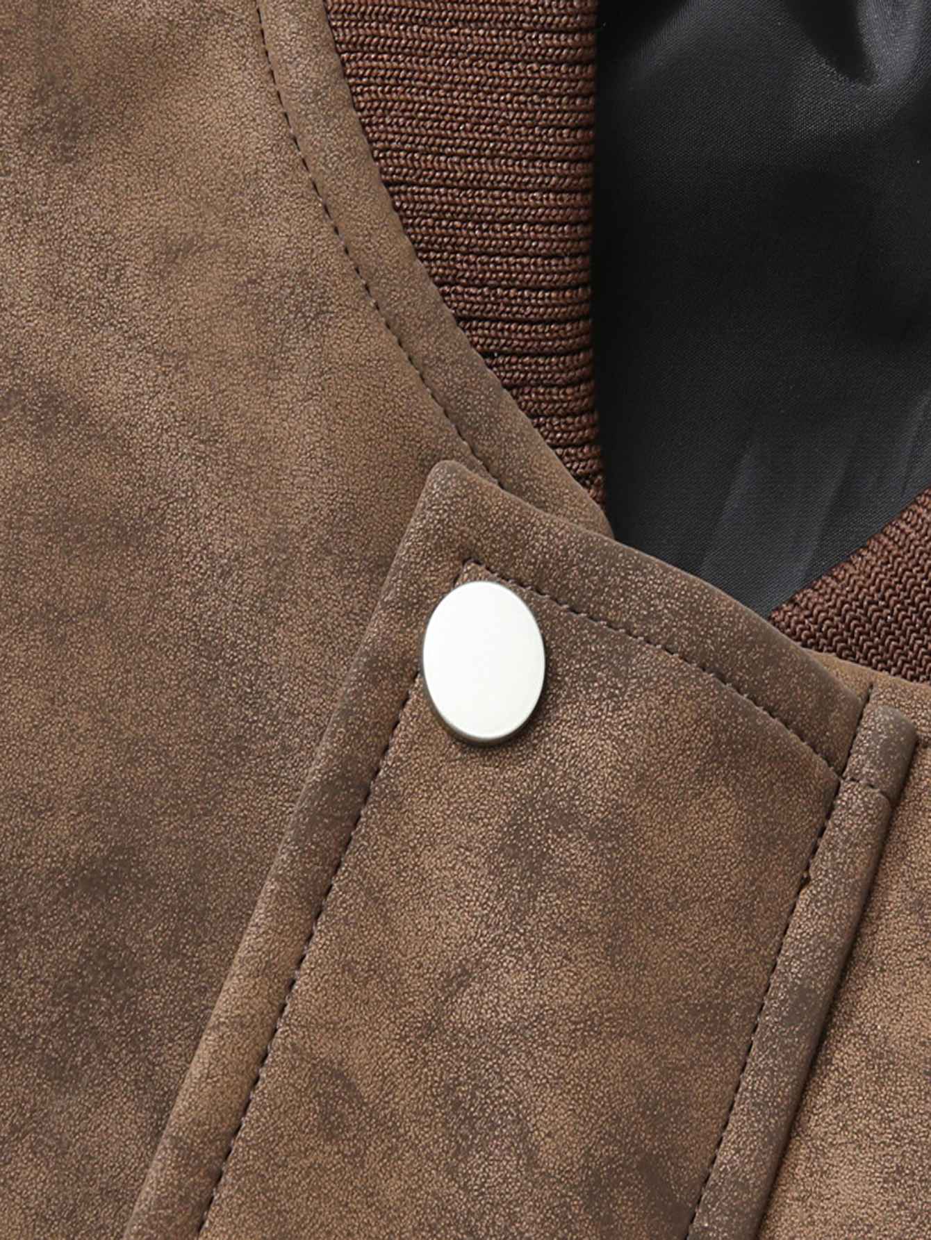 Men'S Motorcycle Jacket - Windproof Thermal Zip-Up Biker Coat with Stand Collar, Full-Zip Closure, Front Pockets - Lightweight N