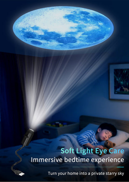 Projection Light 5V USB Direct Insertion Planet Christmas/Halloween Theme Replacement Light Ceiling Projection Light For bedroom