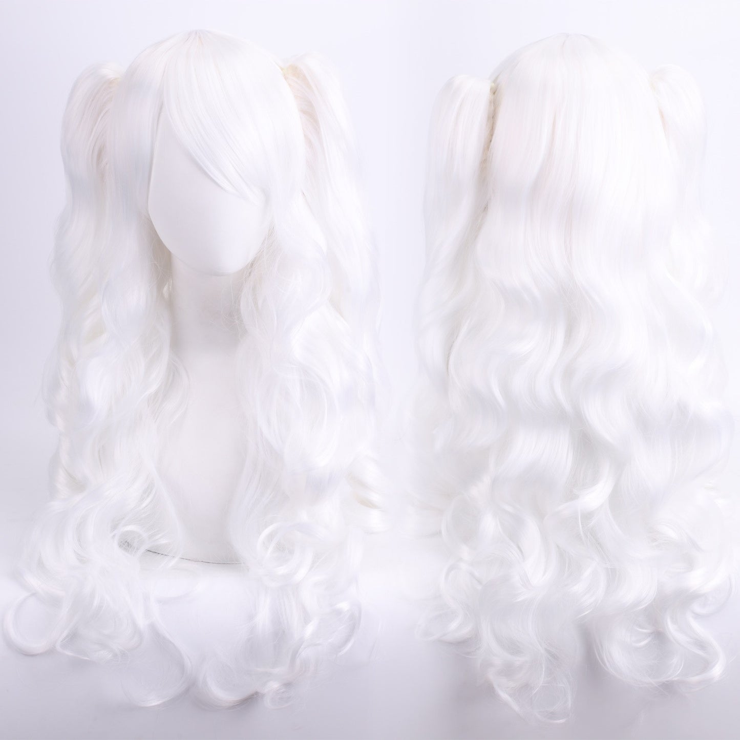 Cosplay Anime Wig Lolita Cute Lolita Double Ponytail Long Curled Hair Fake Hair Synthetic fiber wig