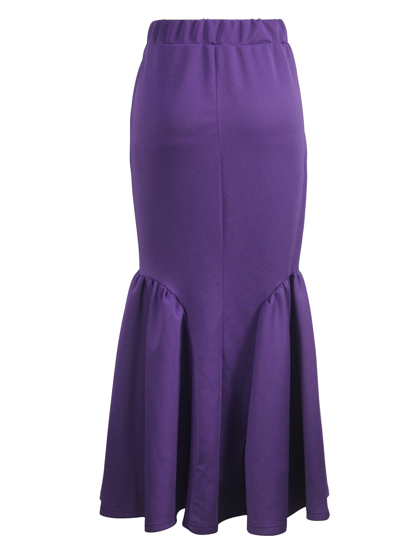 Ele Pure Color Wrap around Midi Skirt for Women Sli Faionable Transoceanic New Arrival A-Line Long Skirt