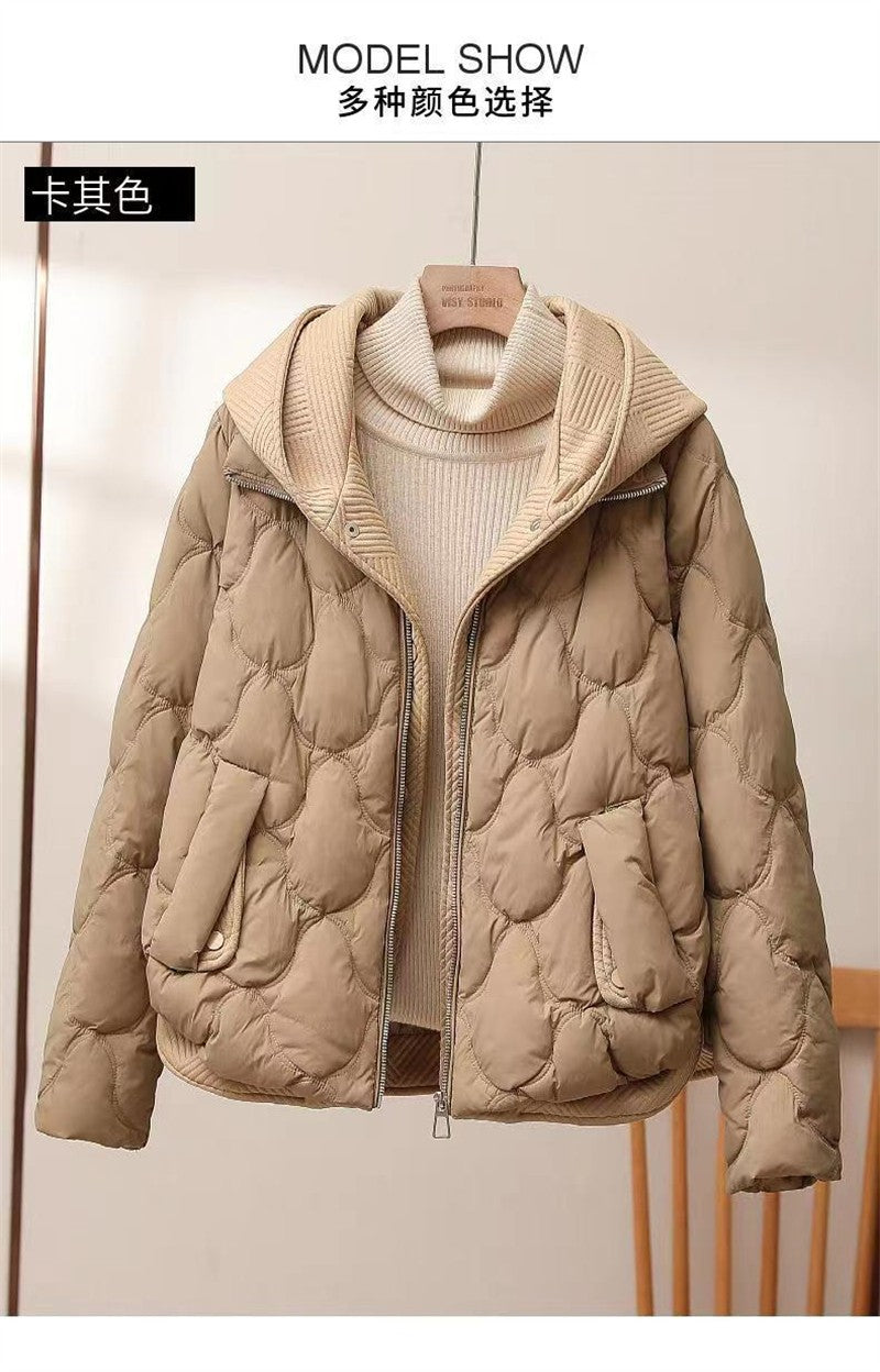 2024 Fashion Coats Korean Style Loose Cropped Coat Women Jacket Women Parkas Warm Puffer Jackets Casual Coat New Winter Clothes