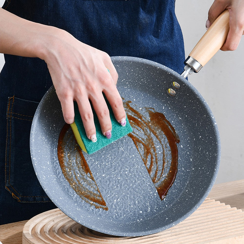 Frigideira Antiaderente de 26cm/28cm/30cm Wok para Casa, Bife, Ovo, Grelha, Fogão a Gás e Indução, Panela de Cozinha, Frigideira para Panquecas, Panela de Cozimento