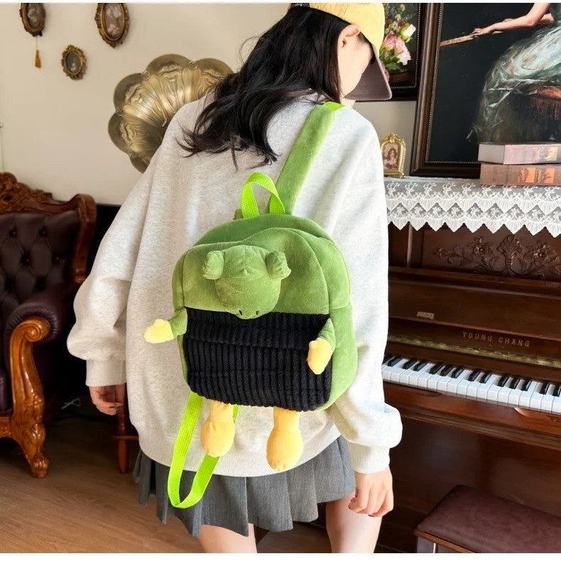Italian Brainrot Plush Backpack Telalaero Telala Funny Student Backpack ?LiriLi Larlla Boneca Ambalam Cute Soft Bag for Kid Gift