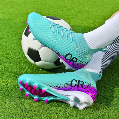 Professional Mens Soccer Shoes Women Football Boots Studded Society Turf Cleats Adults TF/FG Training High-Quality Sneakers