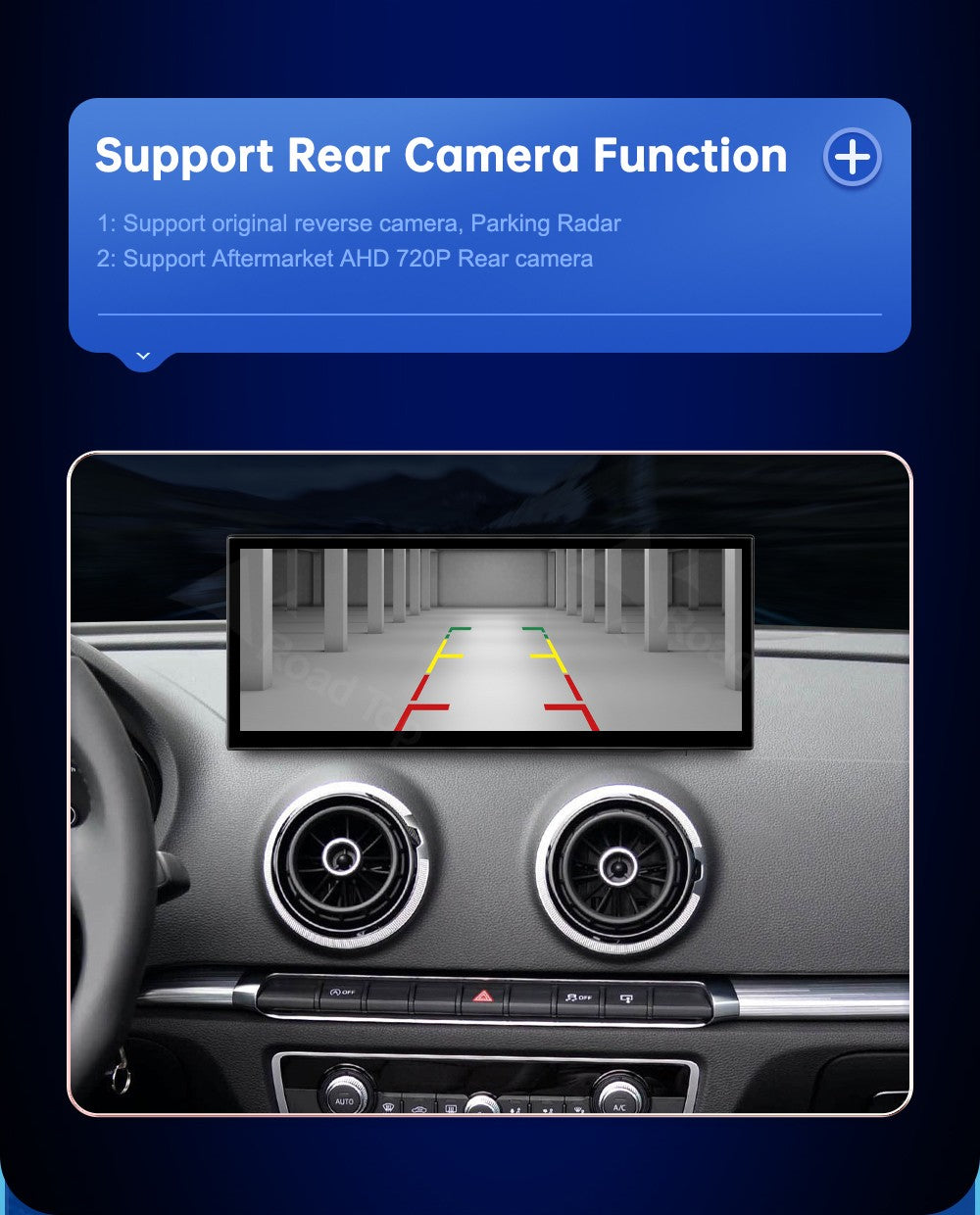 12.3'' Touch Display For Audi A3 S3 2014-2019 Road Top 12.3 Inch Multimedia Player Andriod Auto Link GPS Carplay Screen Car Play