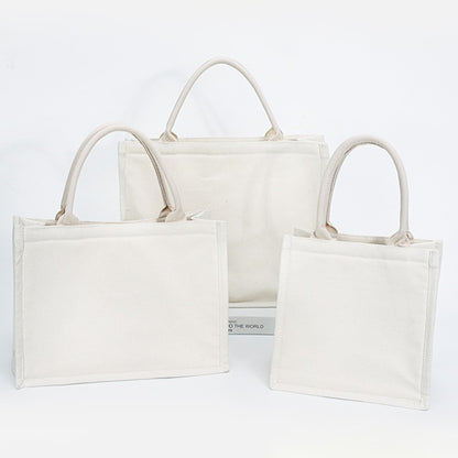 10pcs White Canvas Bags Custom Wedding Party Gift Tote Bags DIY Shopping Bags Large Capacity Tote Bags Custom Printed Logo