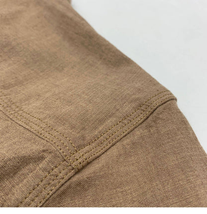 Sold Color Mens Cotton Linen Shirts Harajuku Casual Simple Comfortable Long Sleeve Loose Buttons Blouses Shirt With Chest Pocket