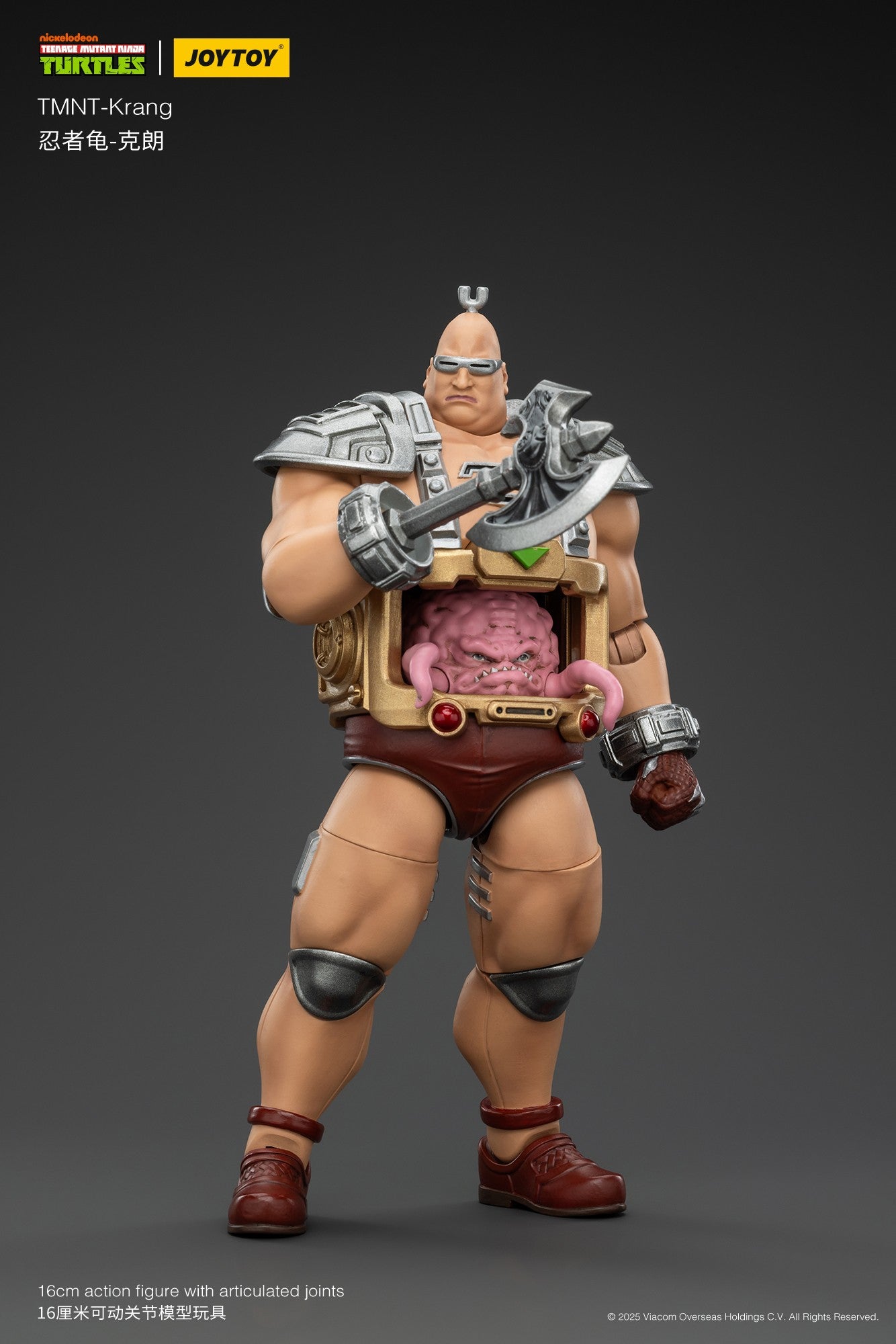 [Pré-venda][Disponível na Ásia] JOYTOY 1/18 Bonecos de Ação TMNT Tartarugas Ninja Krang Figuras de Anime Brinquedos Modelo
