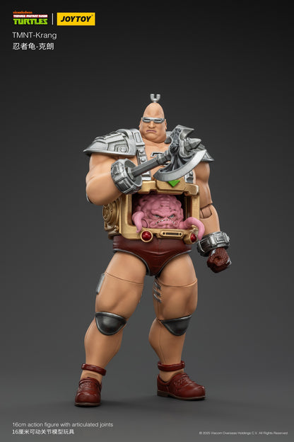 [Pré-venda][Disponível na Ásia] JOYTOY 1/18 Bonecos de Ação TMNT Tartarugas Ninja Krang Figuras de Anime Brinquedos Modelo
