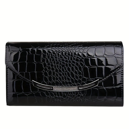 Patent leather women's clutch bag Large capacity clutch bag chain clutch bag Single shoulder straddle bag