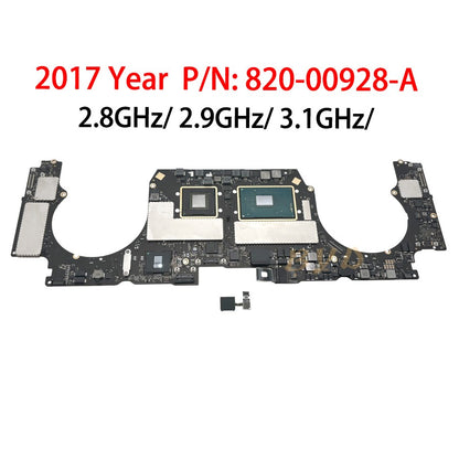Placa Lógica Original Com Touch ID 820-00928-A Para MacBook Pro 15" A1707 Placa-mãe EMC 3072 820-00281-A EMC 3162 2016 2017