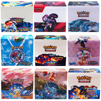 324 pçs/caixa Pokémon TCG: Sol e Lua, Escuridão Incendiada, 36 Pacotes, Caixa de Booster, Jogo de Cartas Pokémon, Brinquedos Colecionáveis, Jogo de Tabuleiro Prismático