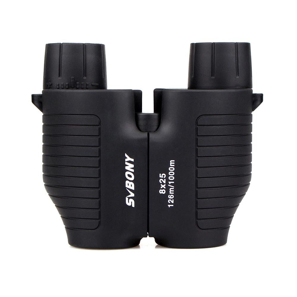 SVBONY 8x25 SV10 Binóculos Compactos Foco Fixo Mini Telescópio Portátil Prisma Porro Multirrevestido para Jogos Esportivos ao Ar Livre F9323