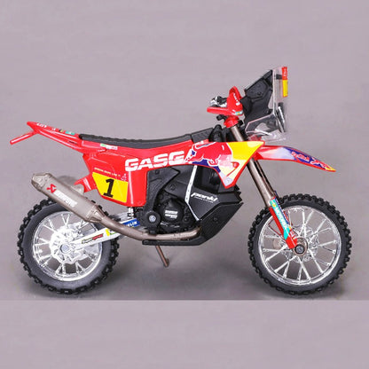 Novo em estoque Bburago 1:18 Ktm Gasgas Rx450f Nº1 2021 Rally Dakar Moto Liga Miniatura Ktm 450 Sk-F Brinquedo Modelo Diecast Presente para Crianças