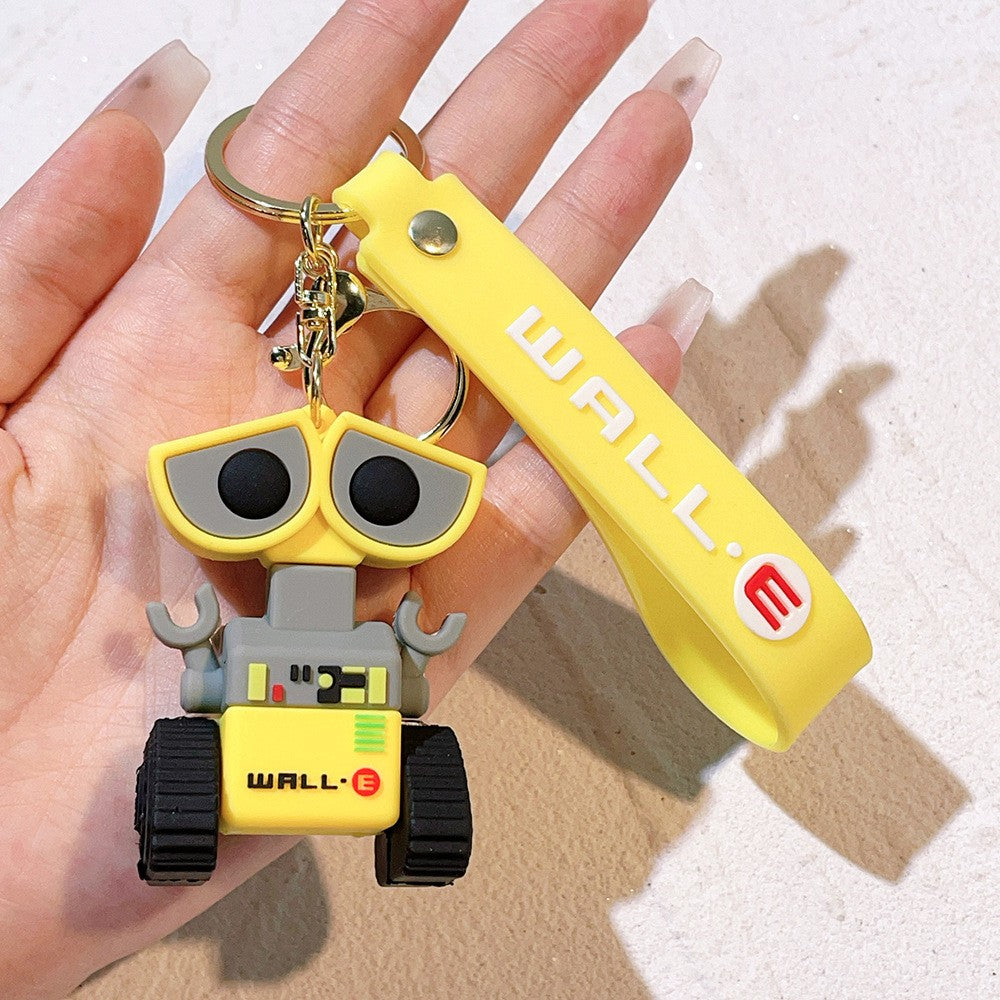 Chaveiro De Mobilização De Robô Desenho Animado Criativo Bonito Disney Wall-E Eva Chaveiro Kawaii Pingente De Decoração De Bolsa Masculina E Feminina Presente