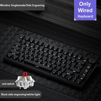 Teclado mecânico gamer Ajazz AK820/AK820Pro Bluetooth 5.1/sem fio/com fio, teclado customizado com botão selado de troca térmica