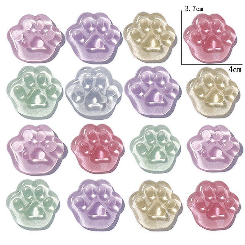 10/30/50Pcs Kawaii Cat Paws Sticky New And Unique Stress Relieving Toys Kids Birthday Party Favors Pinata Filler Cat Paws Sticky