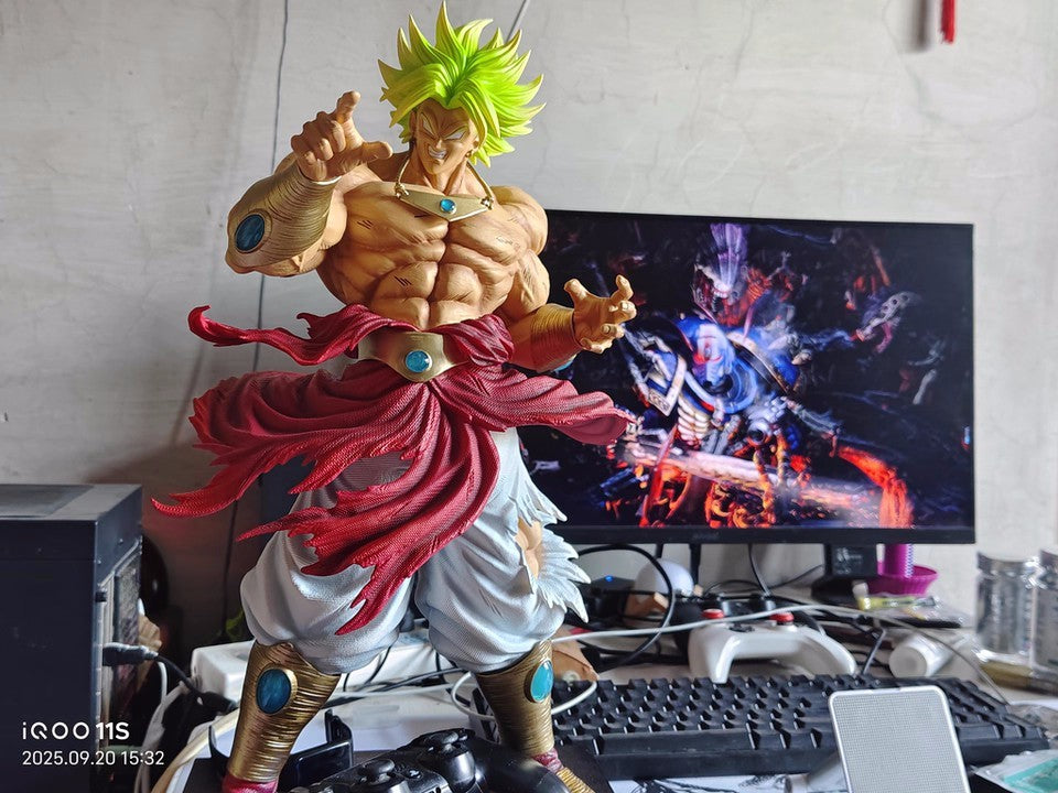 50CM Dragon Ball Breaking Circle Broly Figure Estátua JT Irmão Super Saiyajin GK Modelo de Estátua Ornamento Presente para Menino