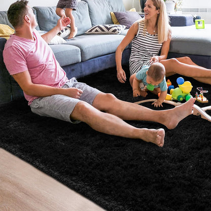 Silk Wool Carpet Living Room Plush Rug Bed Room Floor Fluffy Mats Non-slip Home Decor Soft Velvet Carpet Kids Room Blankets
