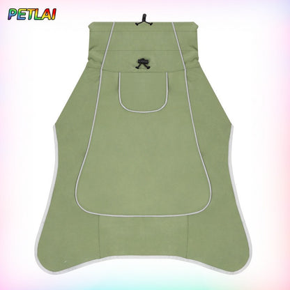 Roupas para Cachorros Jaqueta Externa Roupa Impermeável Capa de Chuva Casaco Roupa para Animais de Estimação Chuva Externa de Uso Duplo Roupa para Cães Grandes Roupa de Vento para Animais de Estimação