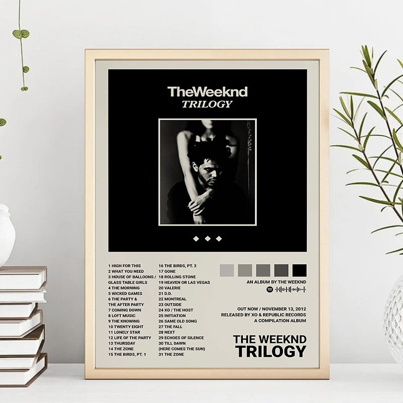 Music Album Star The Weeknd Hip Hop Posters Prints Canvas Painting Singer Wall Art Picture for Living Room Home Decoration Gift
