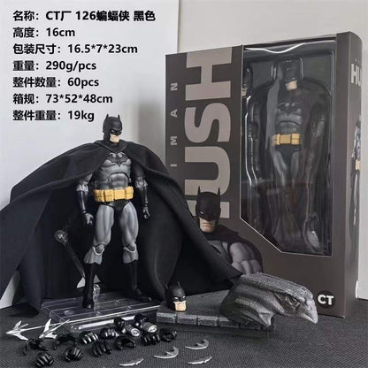 CT Toys Batman Mafex 126 Azul Escala 1/6 Boneco de Ação DC Batman Shf Figura Colecionável de Anime para Crianças e Colecionadores Presente de Natal