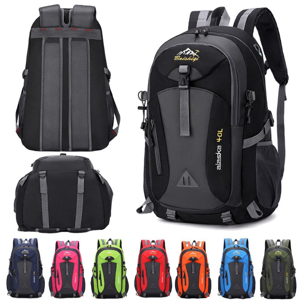 Mochila Multifuncional Respirável para Caminhada Esportiva Mochila de Grande Capacidade em Poliéster Para Caminhada Ciclismo Academia