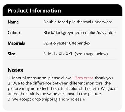 Autumn and winter men's long-sleeved trousers suit comfortable leisure sports warm suit plus size fat men's home underwear suit