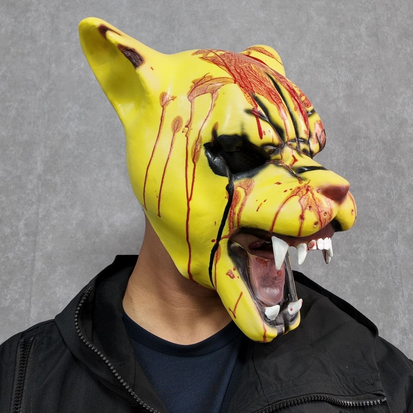 Hotline Cosplay Miami Tiger Tony Mask Breathable Comfortable Design for Adult & Kids Halloween Party Essential Costume Accessory