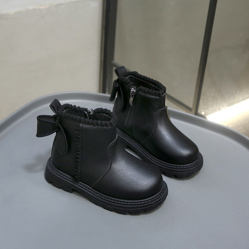 Autumn Winter Baby Kids Short Boots Super Warm Boys Girls Shoes Pu Leather Children Boots Fashion Toddler Boots Kids Snow Shoes